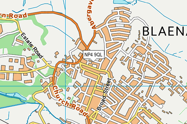 NP4 9QL map - OS VectorMap District (Ordnance Survey)