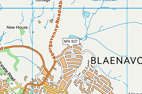 NP4 9QT map - OS VectorMap District (Ordnance Survey)