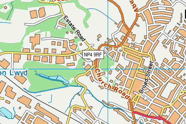 NP4 9RF map - OS VectorMap District (Ordnance Survey)