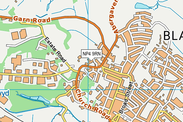 NP4 9RN map - OS VectorMap District (Ordnance Survey)