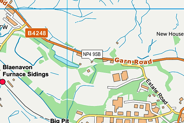 NP4 9SB map - OS VectorMap District (Ordnance Survey)