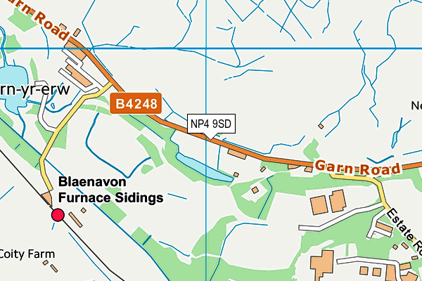 NP4 9SD map - OS VectorMap District (Ordnance Survey)