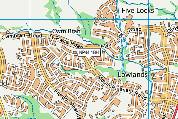 Map of BLAENBRAN CONSULTING LTD at district scale