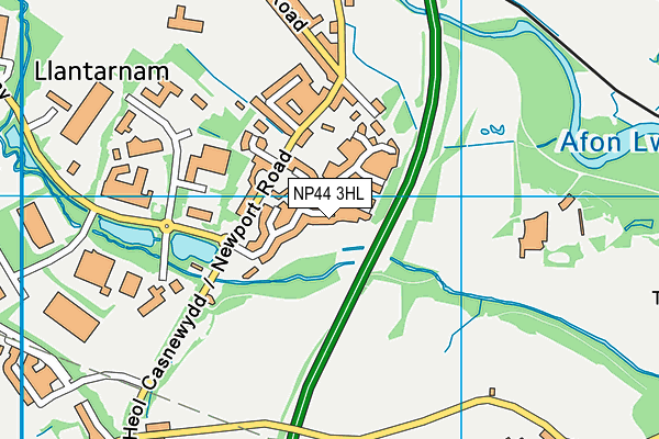 NP44 3HL map - OS VectorMap District (Ordnance Survey)