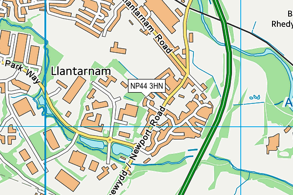 NP44 3HN map - OS VectorMap District (Ordnance Survey)