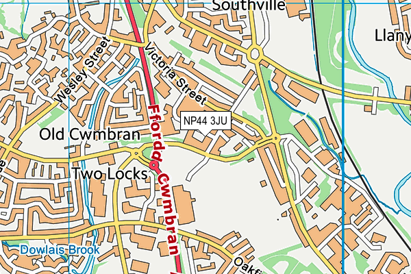 Map of CWMBRAN FIRE PROTECTION (SW) LIMITED at district scale