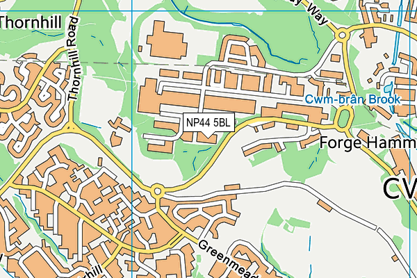 NP44 5BL map - OS VectorMap District (Ordnance Survey)
