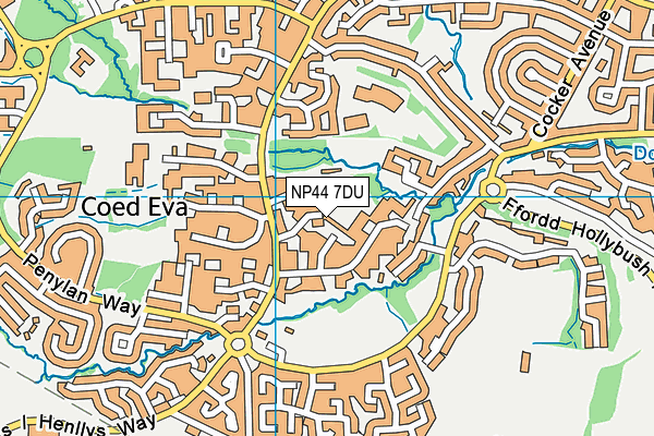 NP44 7DU map - OS VectorMap District (Ordnance Survey)