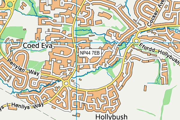 NP44 7EB map - OS VectorMap District (Ordnance Survey)