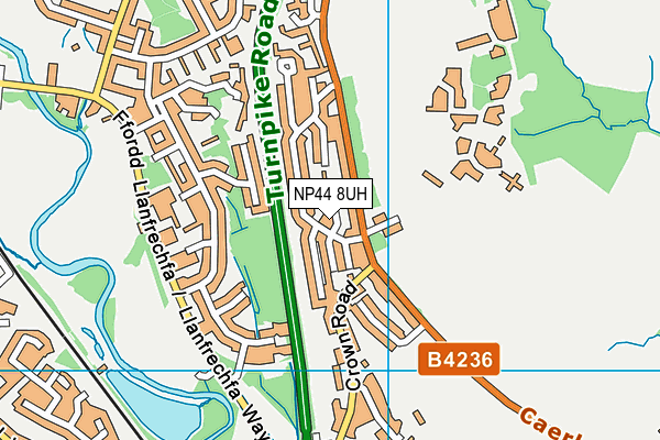 NP44 8UH map - OS VectorMap District (Ordnance Survey)