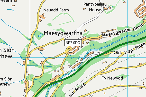 NP7 0DQ map - OS VectorMap District (Ordnance Survey)