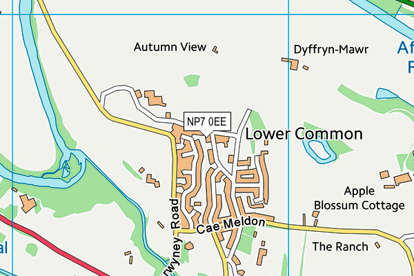 NP7 0EE map - OS VectorMap District (Ordnance Survey)