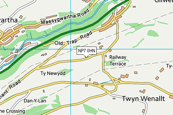 NP7 0HN map - OS VectorMap District (Ordnance Survey)