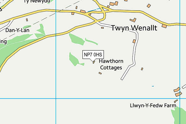 NP7 0HS map - OS VectorMap District (Ordnance Survey)