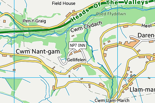 NP7 0NN map - OS VectorMap District (Ordnance Survey)