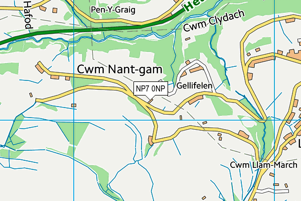 NP7 0NP map - OS VectorMap District (Ordnance Survey)