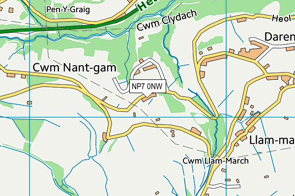 NP7 0NW map - OS VectorMap District (Ordnance Survey)