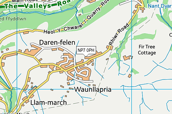 NP7 0PH map - OS VectorMap District (Ordnance Survey)