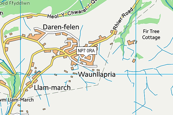 NP7 0RA map - OS VectorMap District (Ordnance Survey)