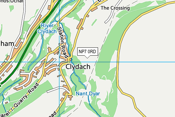 NP7 0RD map - OS VectorMap District (Ordnance Survey)