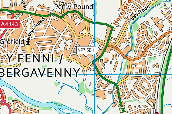 Map of STYLE (ABERGAVENNY) LTD at district scale