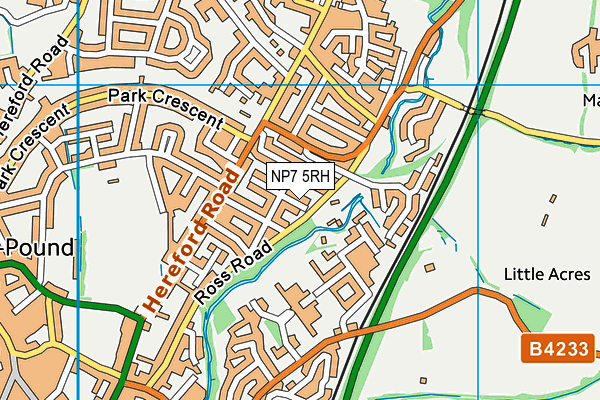 NP7 5RH map - OS VectorMap District (Ordnance Survey)