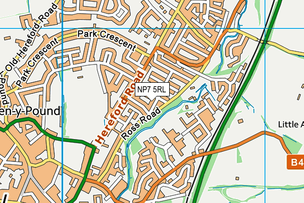 NP7 5RL map - OS VectorMap District (Ordnance Survey)