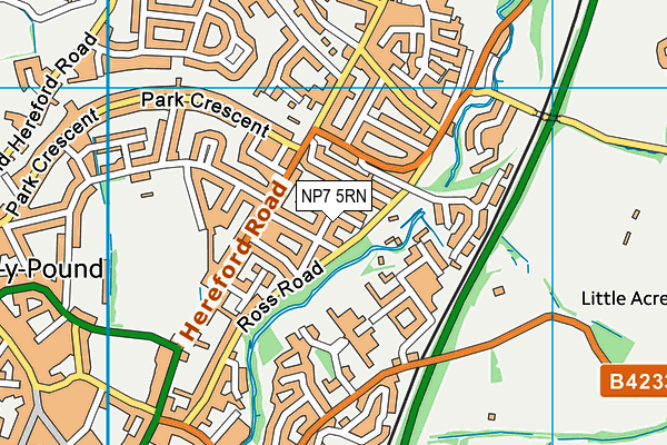 NP7 5RN map - OS VectorMap District (Ordnance Survey)