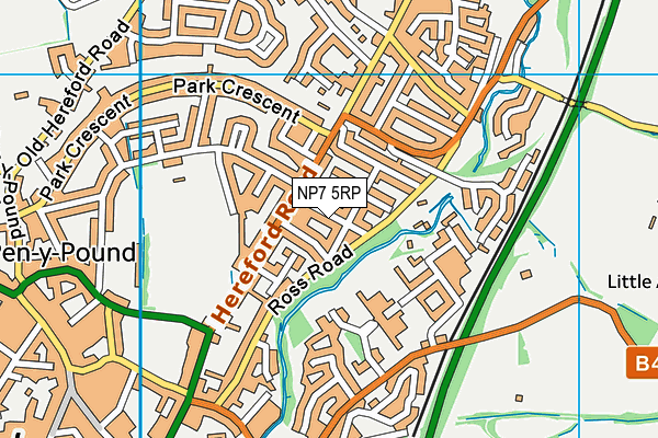 NP7 5RP map - OS VectorMap District (Ordnance Survey)