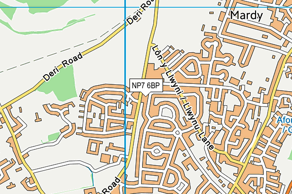 NP7 6BP map - OS VectorMap District (Ordnance Survey)