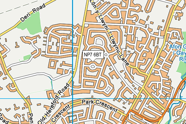 NP7 6BT map - OS VectorMap District (Ordnance Survey)