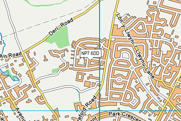 NP7 6DD map - OS VectorMap District (Ordnance Survey)
