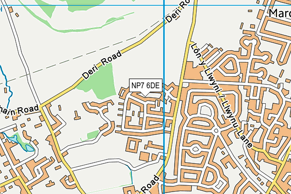 NP7 6DE map - OS VectorMap District (Ordnance Survey)