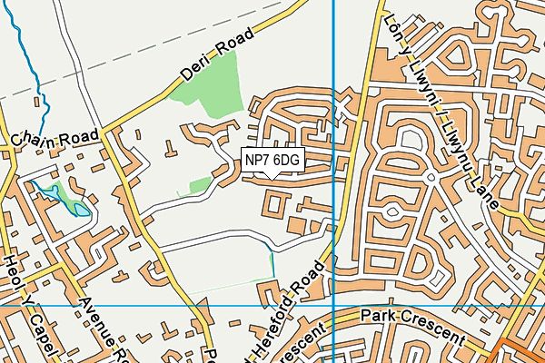 NP7 6DG map - OS VectorMap District (Ordnance Survey)