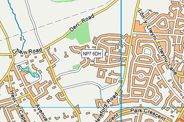 NP7 6DH map - OS VectorMap District (Ordnance Survey)