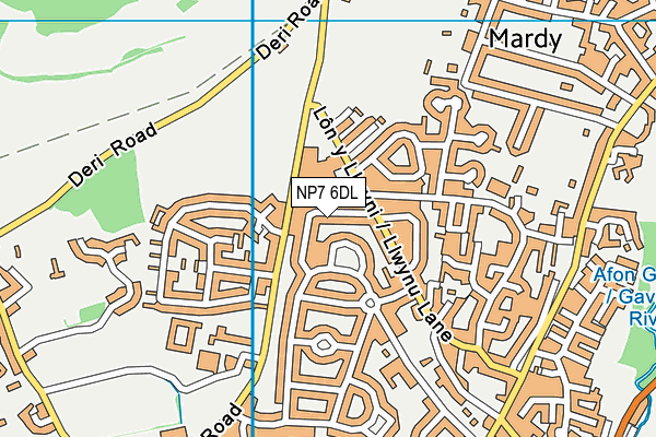 NP7 6DL map - OS VectorMap District (Ordnance Survey)