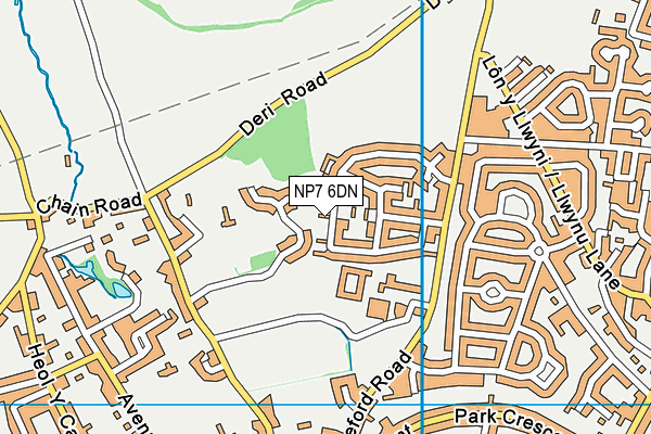 NP7 6DN map - OS VectorMap District (Ordnance Survey)