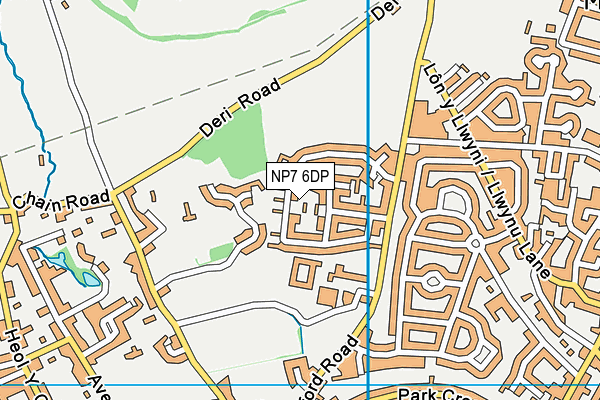 NP7 6DP map - OS VectorMap District (Ordnance Survey)