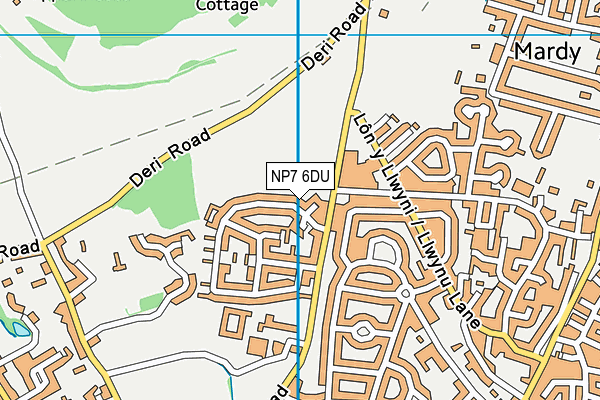 NP7 6DU map - OS VectorMap District (Ordnance Survey)