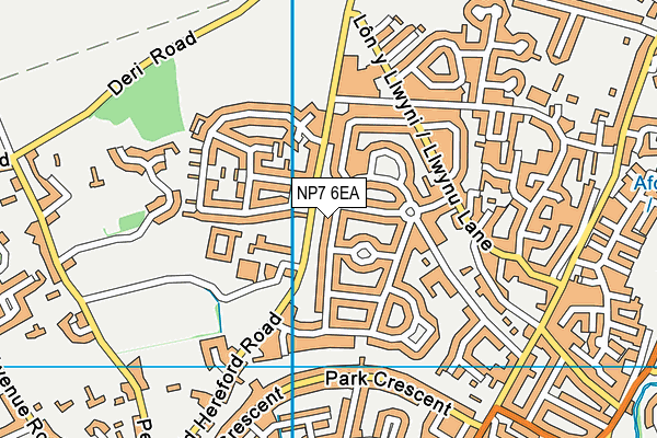 NP7 6EA map - OS VectorMap District (Ordnance Survey)