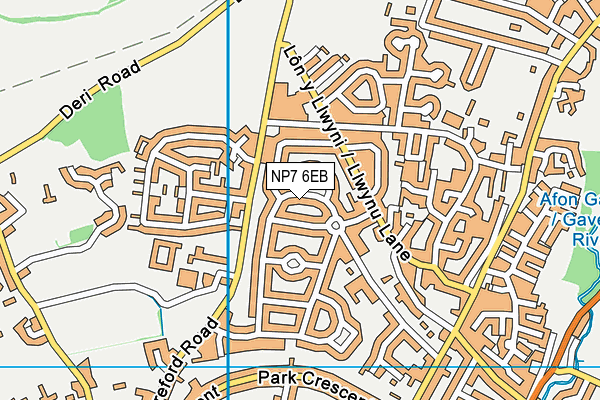 NP7 6EB map - OS VectorMap District (Ordnance Survey)