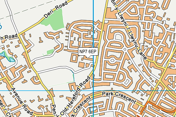 NP7 6EP map - OS VectorMap District (Ordnance Survey)