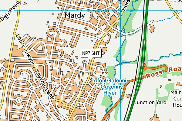 NP7 6HT map - OS VectorMap District (Ordnance Survey)