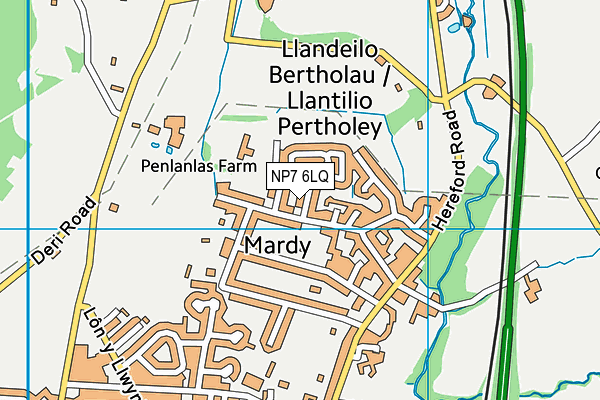 NP7 6LQ map - OS VectorMap District (Ordnance Survey)