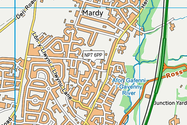 NP7 6PP map - OS VectorMap District (Ordnance Survey)