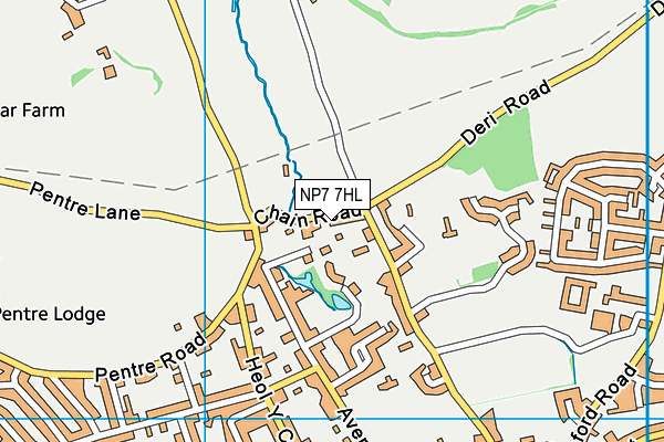 NP7 7HL map - OS VectorMap District (Ordnance Survey)