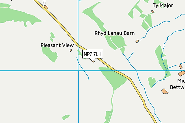 NP7 7LH map - OS VectorMap District (Ordnance Survey)