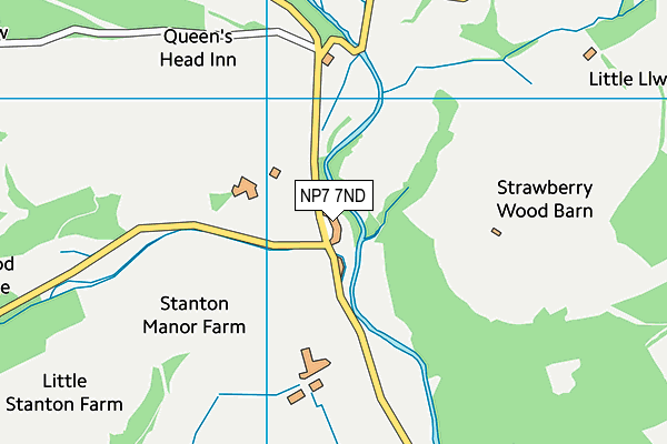 NP7 7ND map - OS VectorMap District (Ordnance Survey)