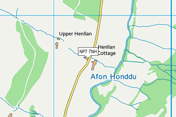 NP7 7NH map - OS VectorMap District (Ordnance Survey)