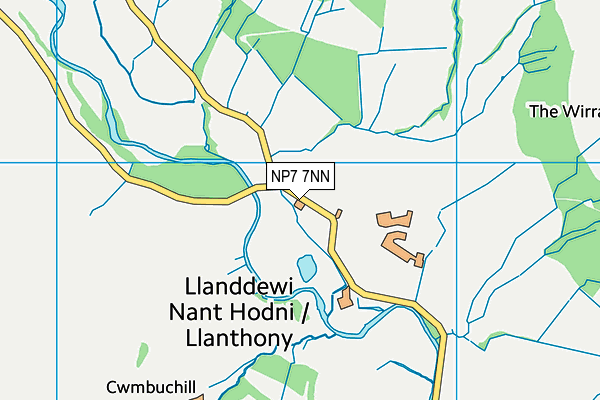 NP7 7NN map - OS VectorMap District (Ordnance Survey)